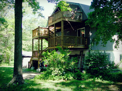 The building deck.