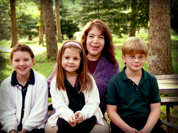 One of our teachers and her class