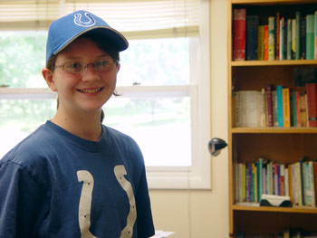 A smiling student